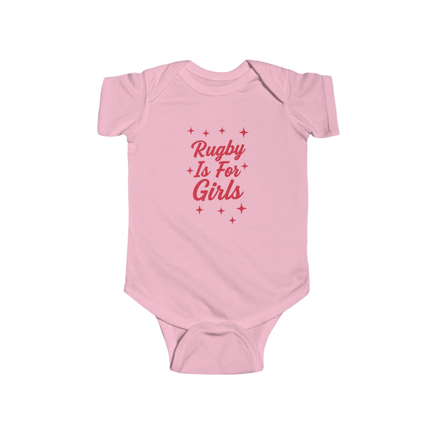 Rugby is for Girls - Short Sleeve Baby Onesie