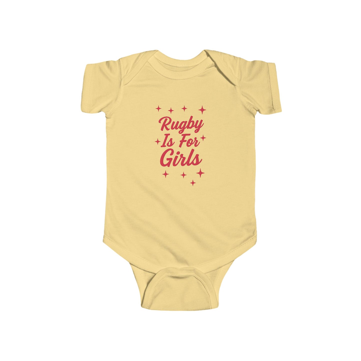 Rugby is for Girls - Short Sleeve Baby Onesie