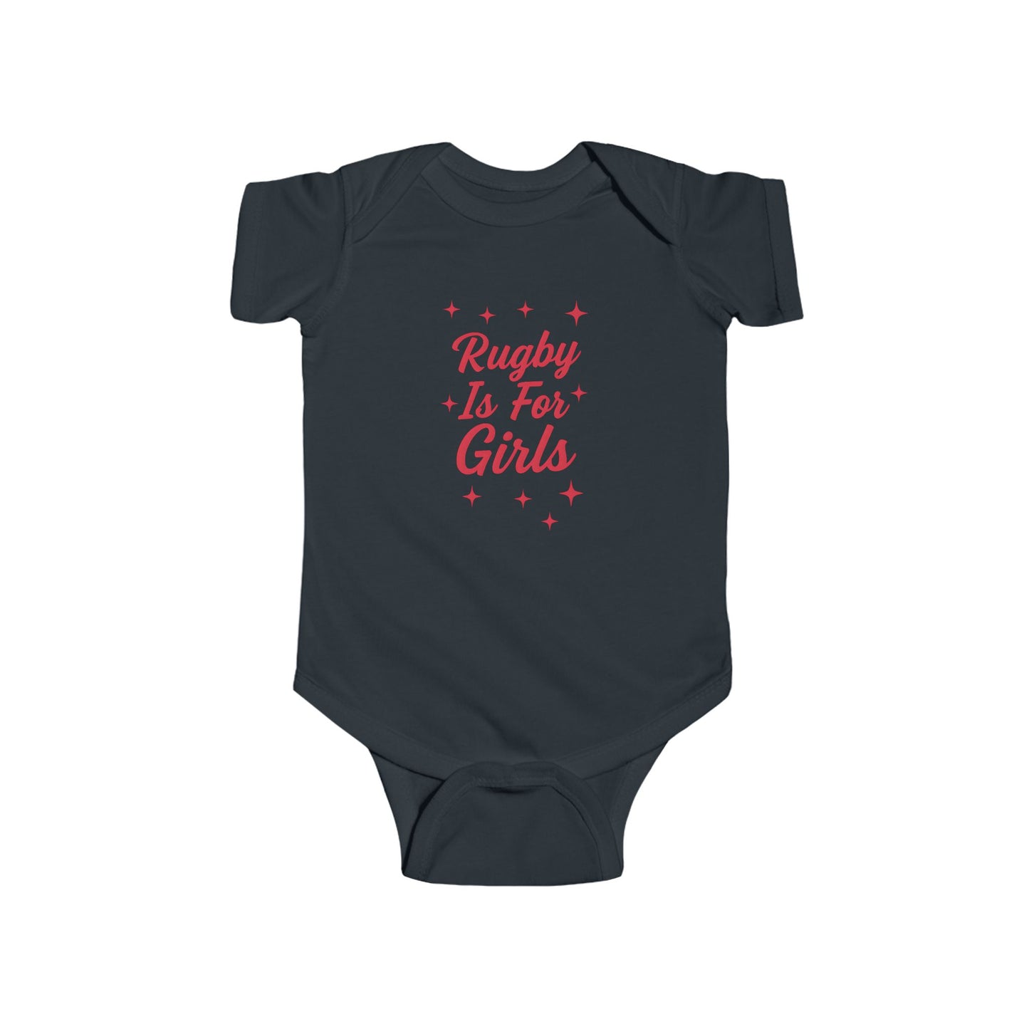 Rugby is for Girls - Short Sleeve Baby Onesie
