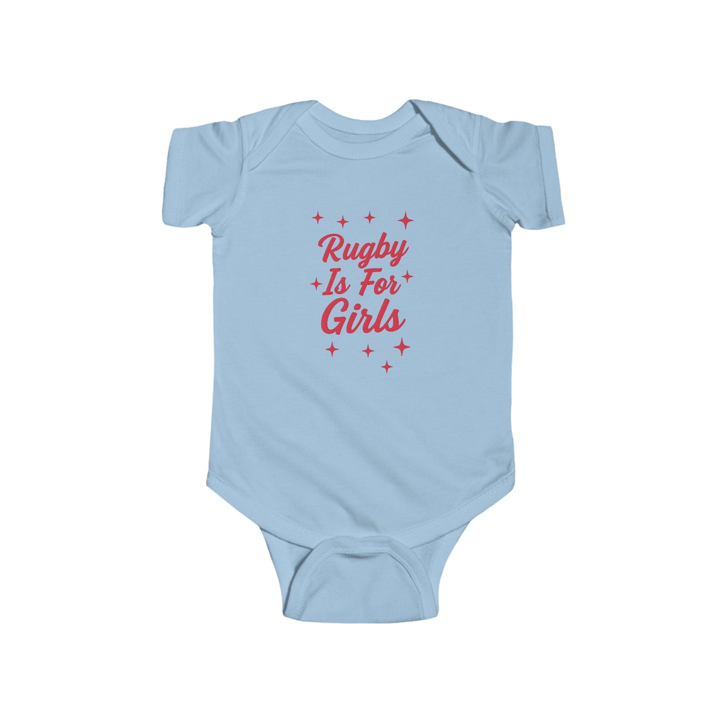 Rugby is for Girls - Short Sleeve Baby Onesie