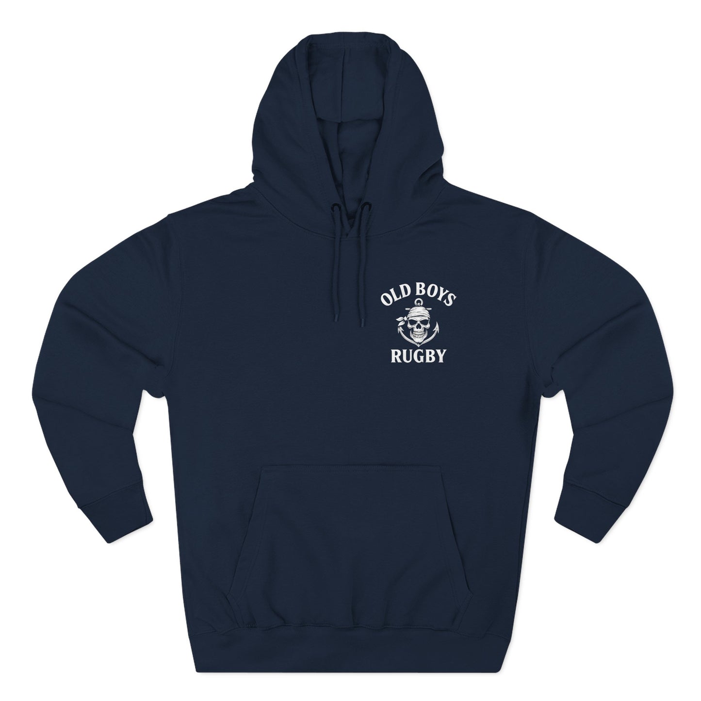 Old Boys Rugby Hoodie - Logo Front, Tarot Card Back