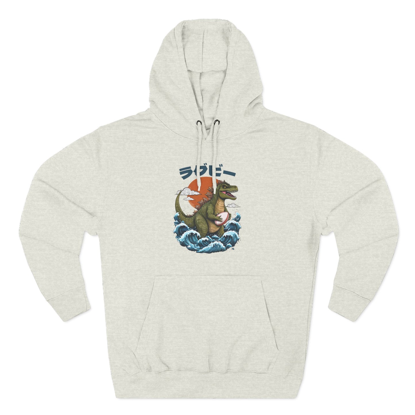 Godzilla Rugby Adult Hoodie