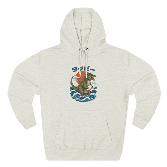 Godzilla Rugby Adult Hoodie