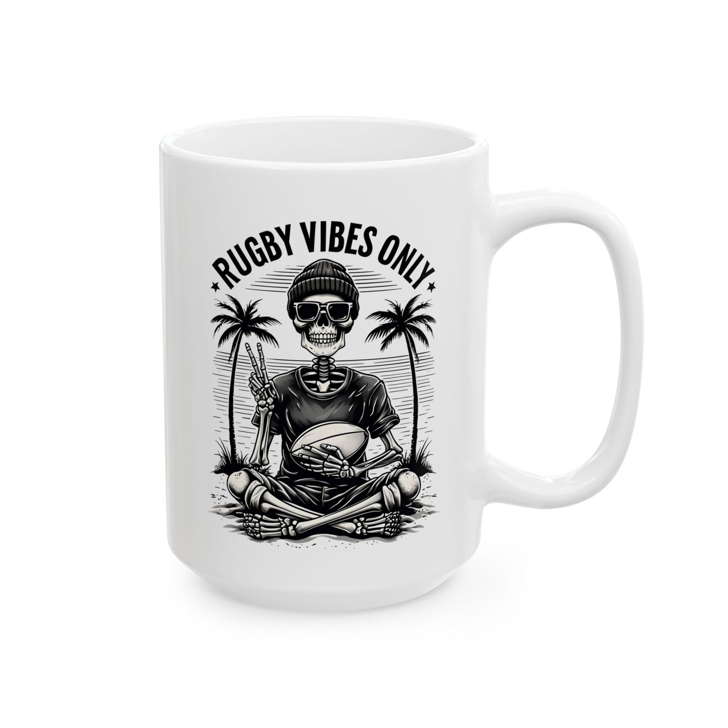 Rugby Vibes Only Coffee Mug - 15oz