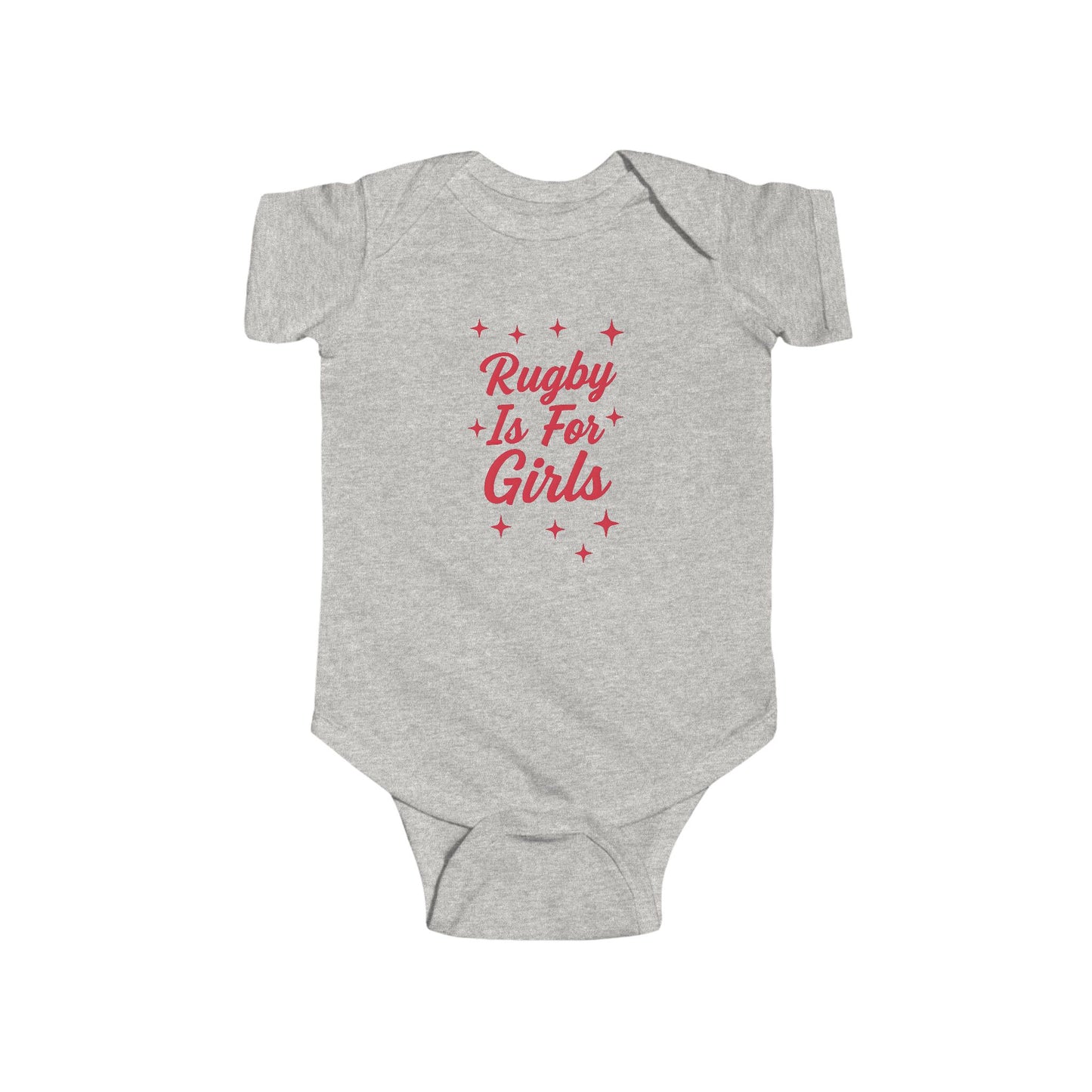 Rugby is for Girls - Short Sleeve Baby Onesie