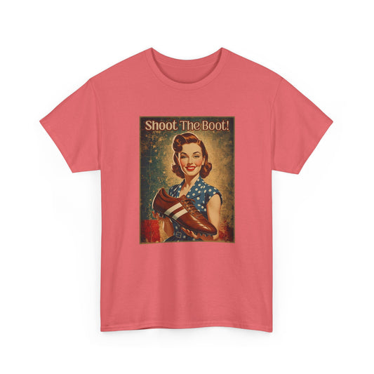 Shoot the Boot Vintage Style Unisex Heavy Cotton Tee