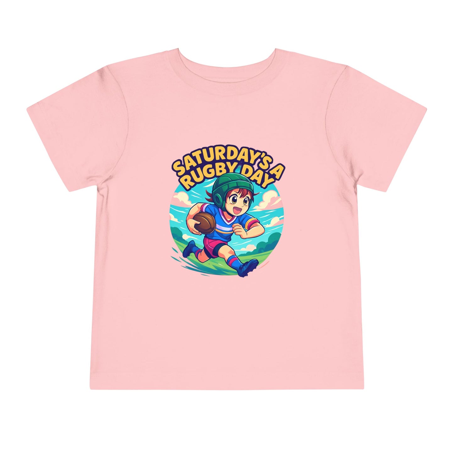 Saturday's a Rugby Day Cartoon Runner - TODDLER T-shirt