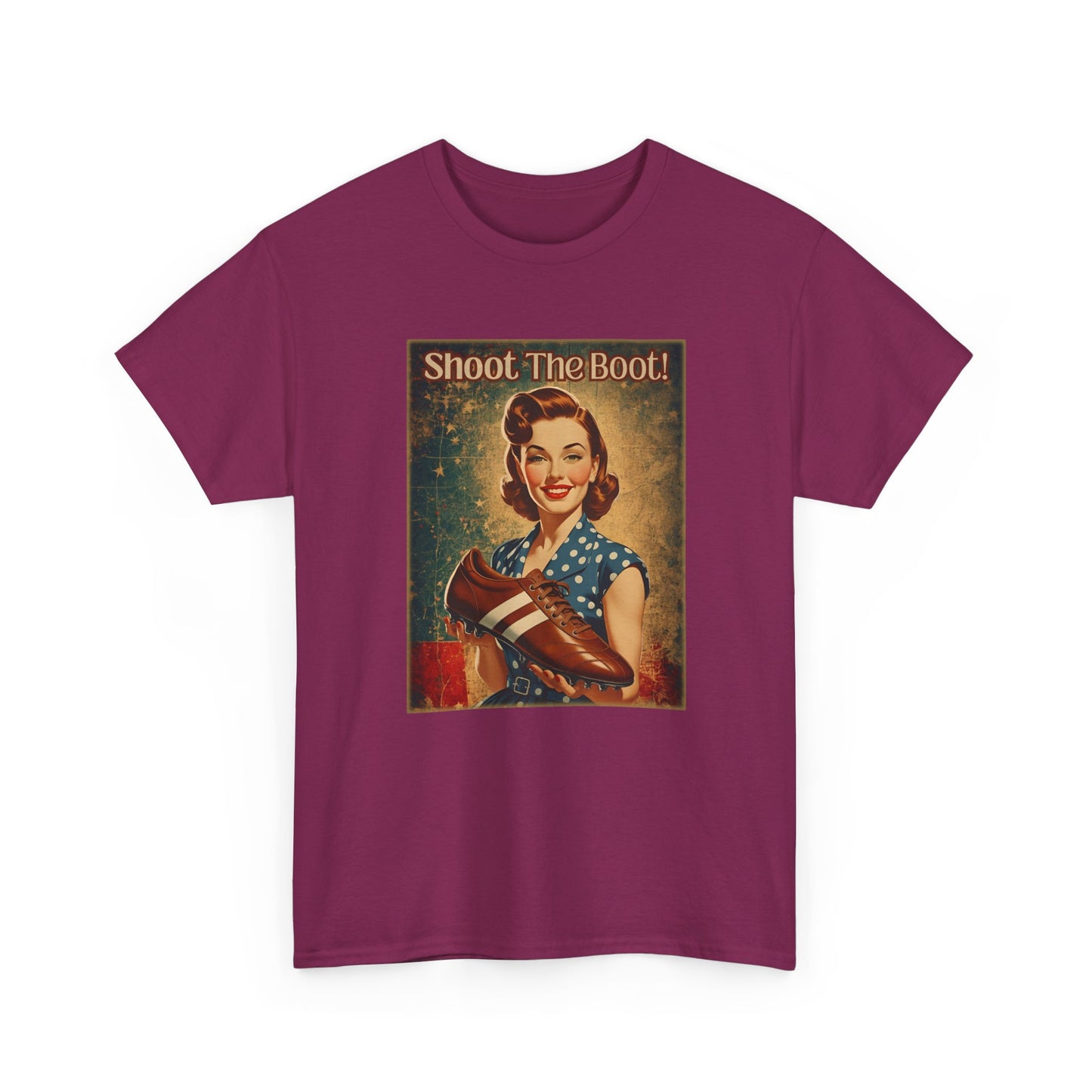Shoot the Boot Vintage Style Unisex Heavy Cotton Tee