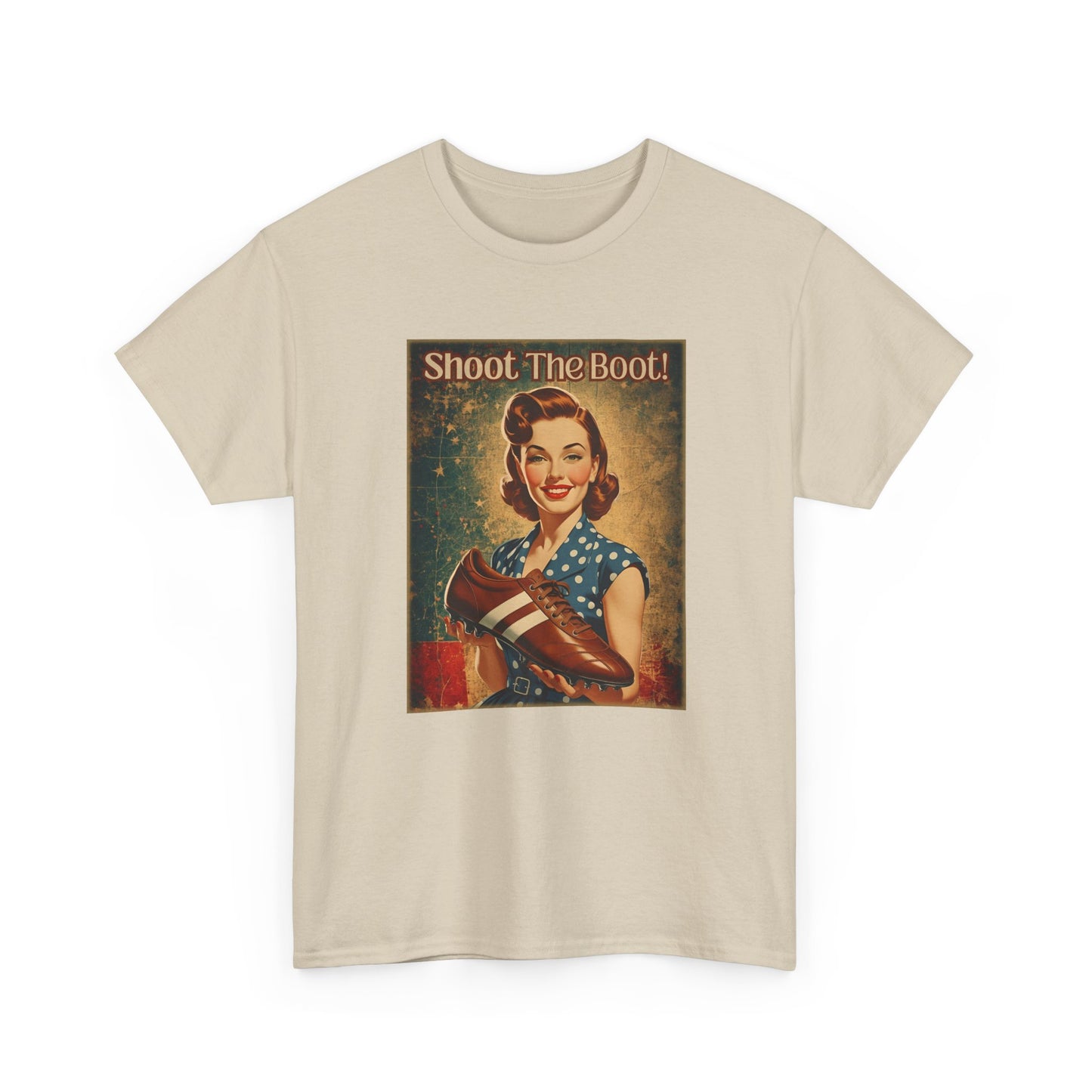 Shoot the Boot Vintage Style Unisex Heavy Cotton Tee