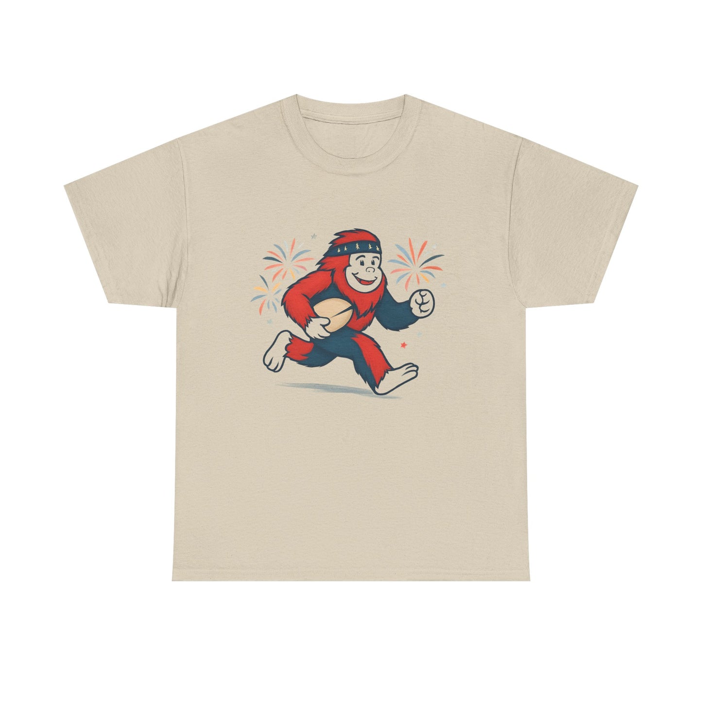 Patriotic Rugby Sasquatch - Adult Unisex T-Shirt