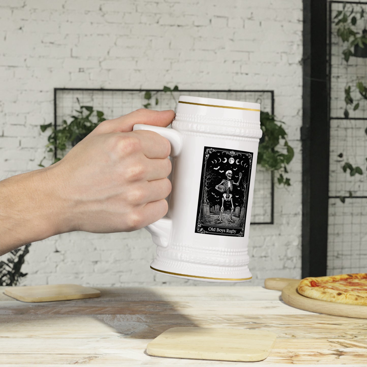 Old Boys Rugby Beer Stein - 22oz
