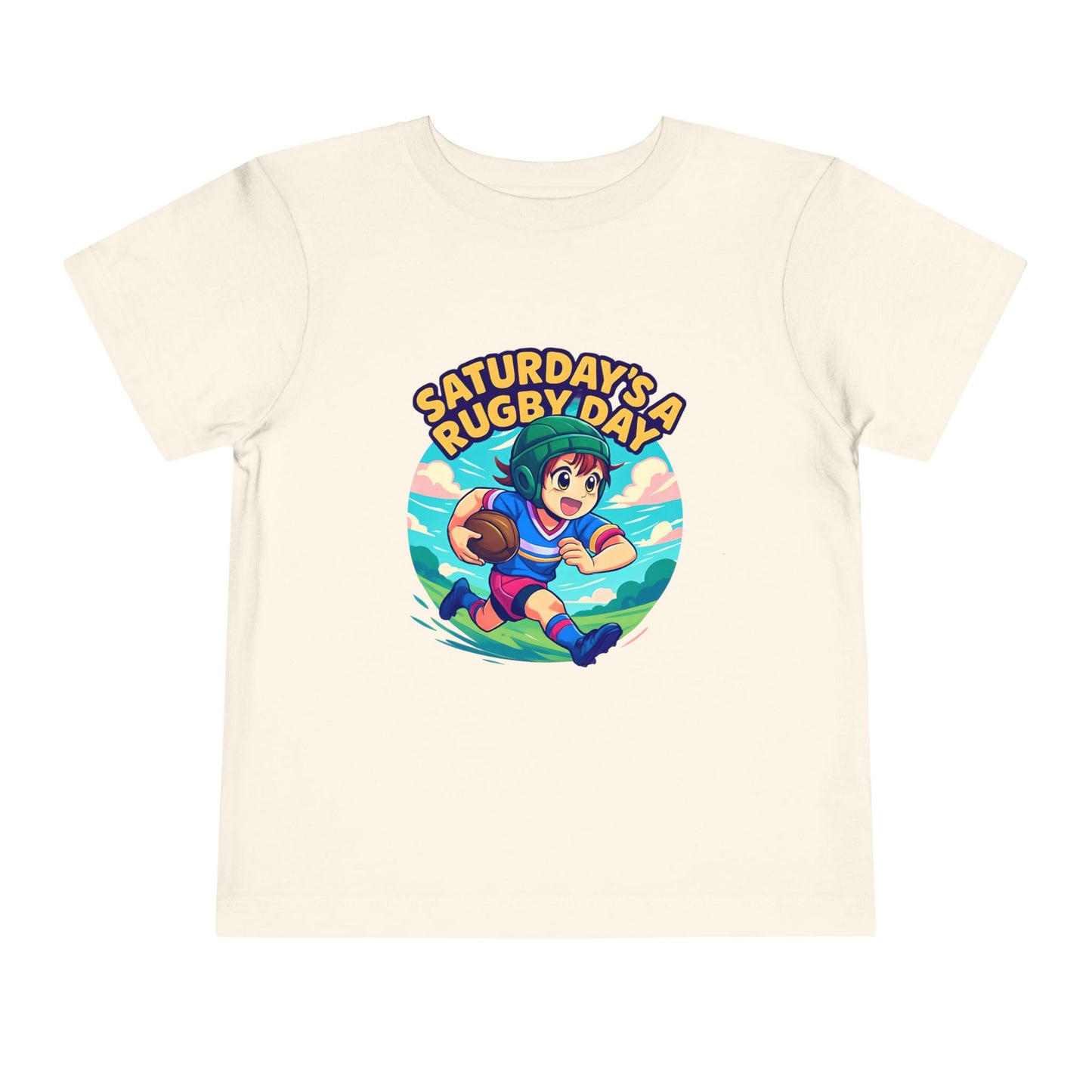 Saturday's a Rugby Day Cartoon Runner - TODDLER T-shirt