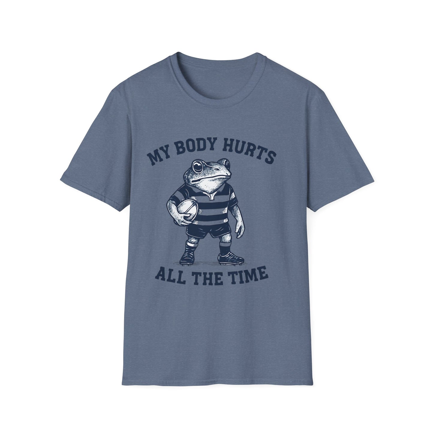My Body Hurts All The Time - Rugby Frog T-Shirt