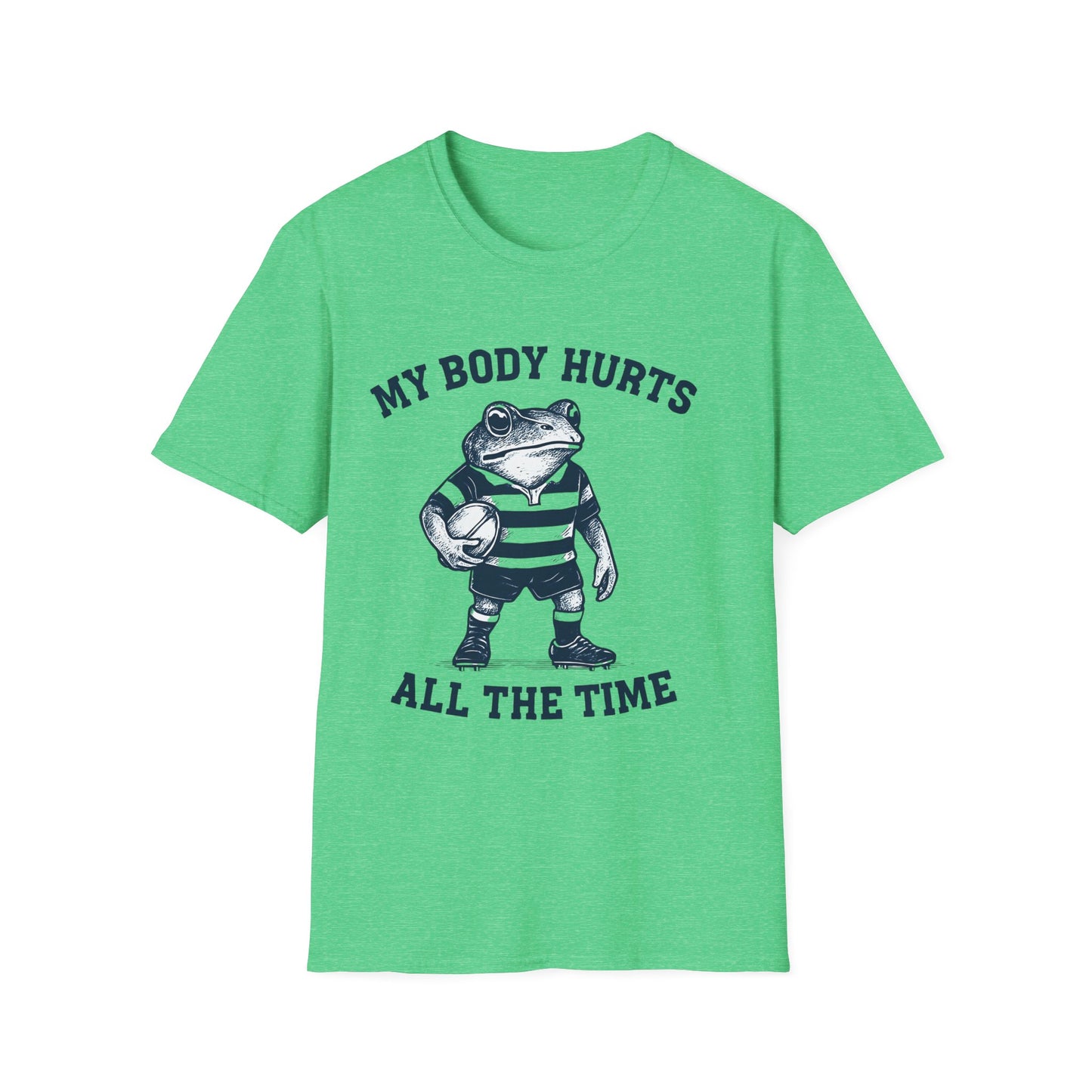 My Body Hurts All The Time - Rugby Frog T-Shirt