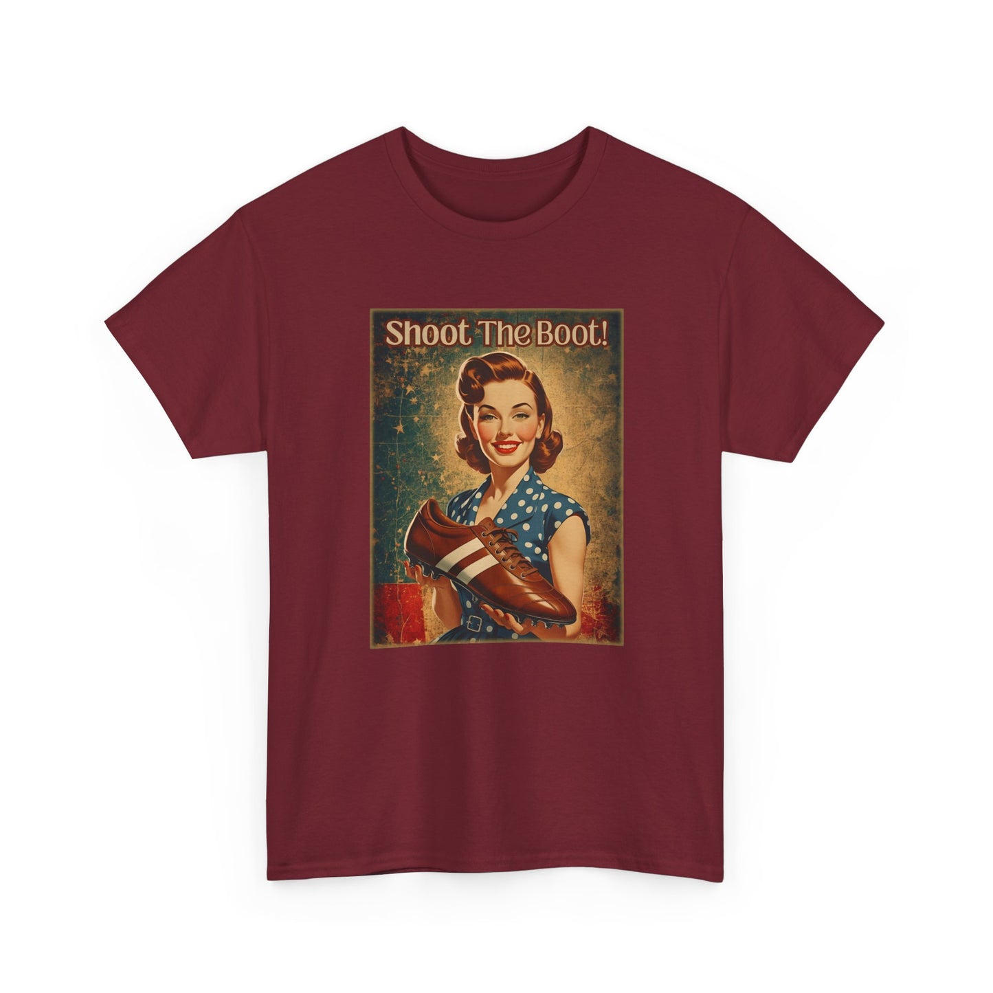 Shoot the Boot Vintage Style Unisex Heavy Cotton Tee