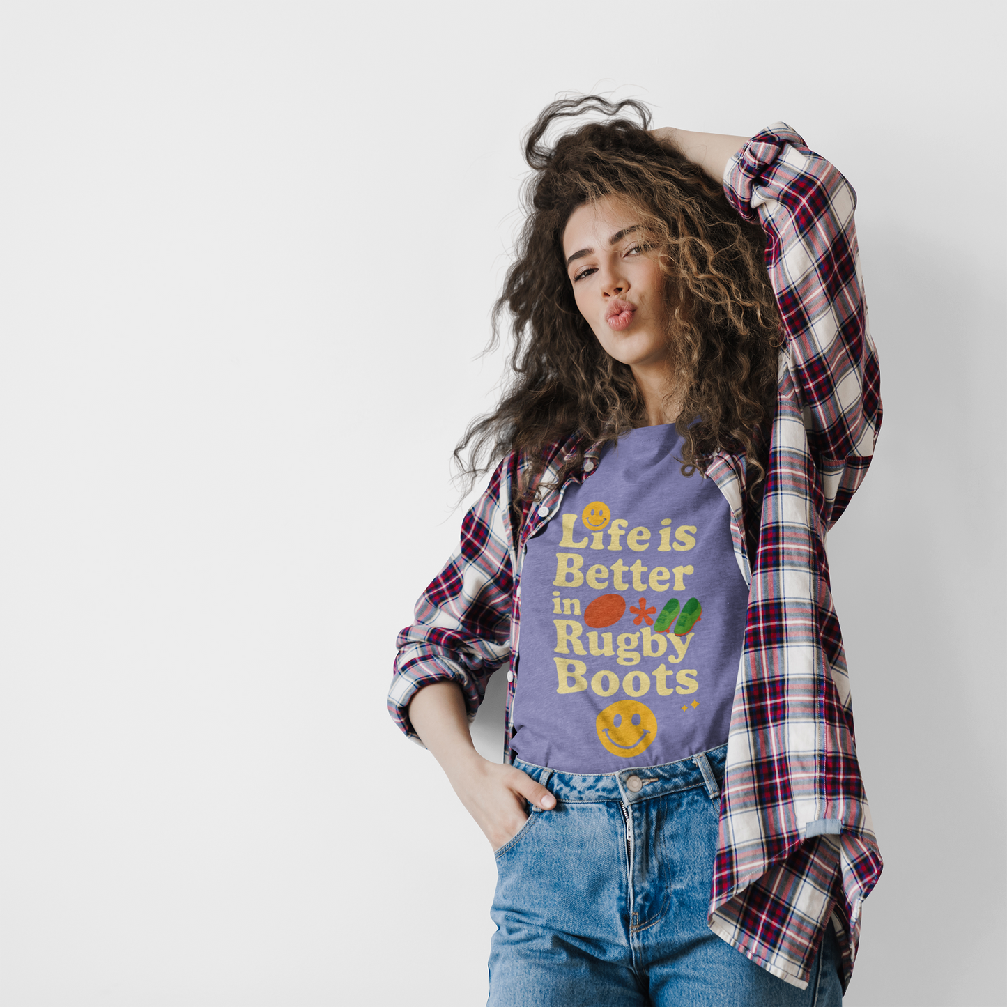 Life is Better in Rugby Boots Unisex T-Shirt