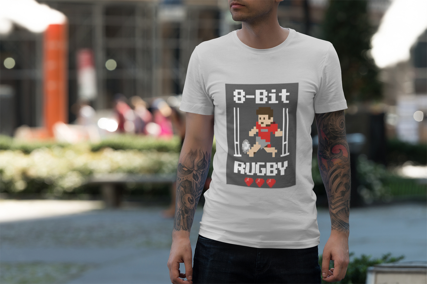 8-Bit Rugby Unisex T-Shirt