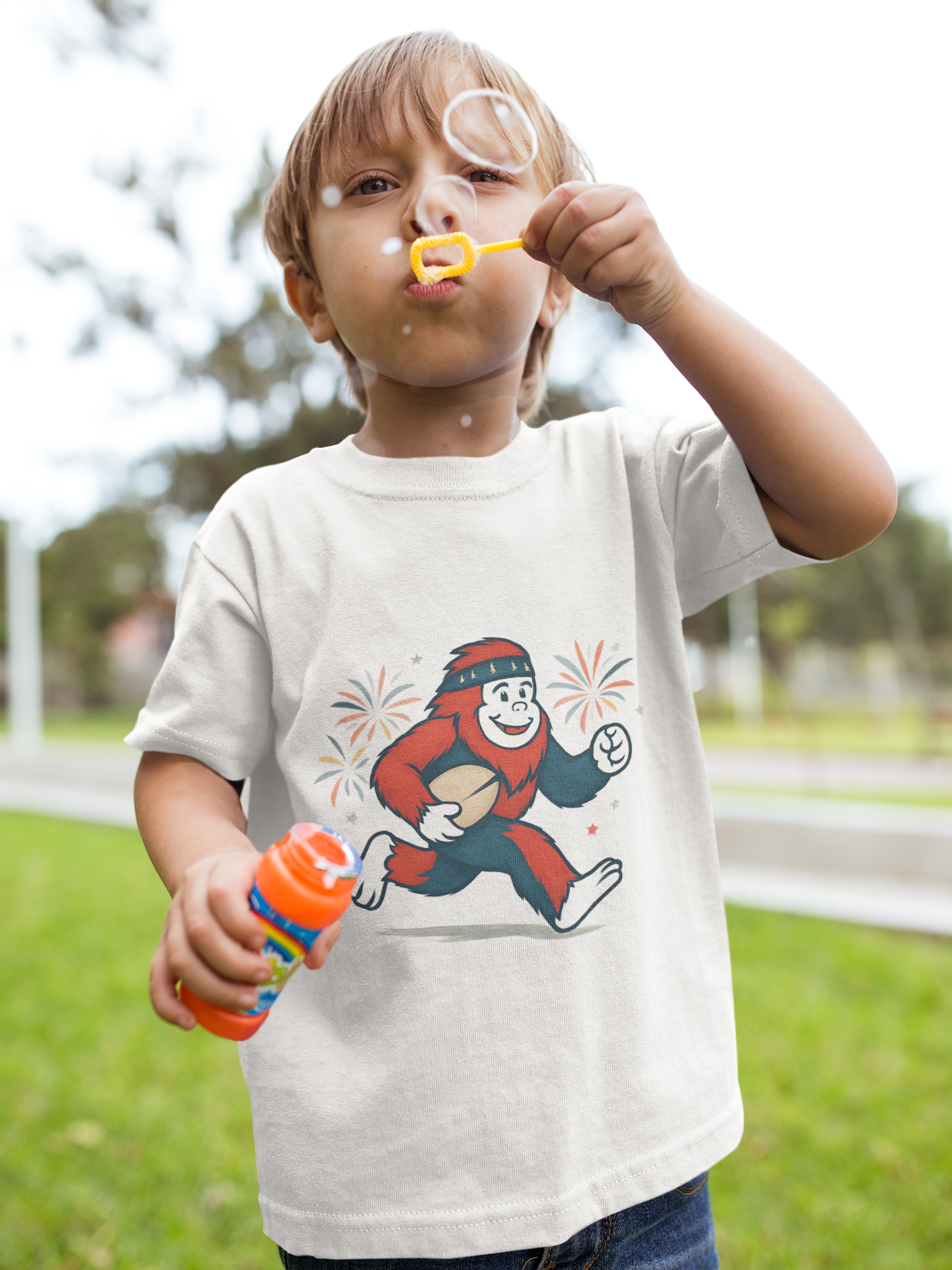 Patriotic Rugby Sasquatch - TODDLER T-Shirt
