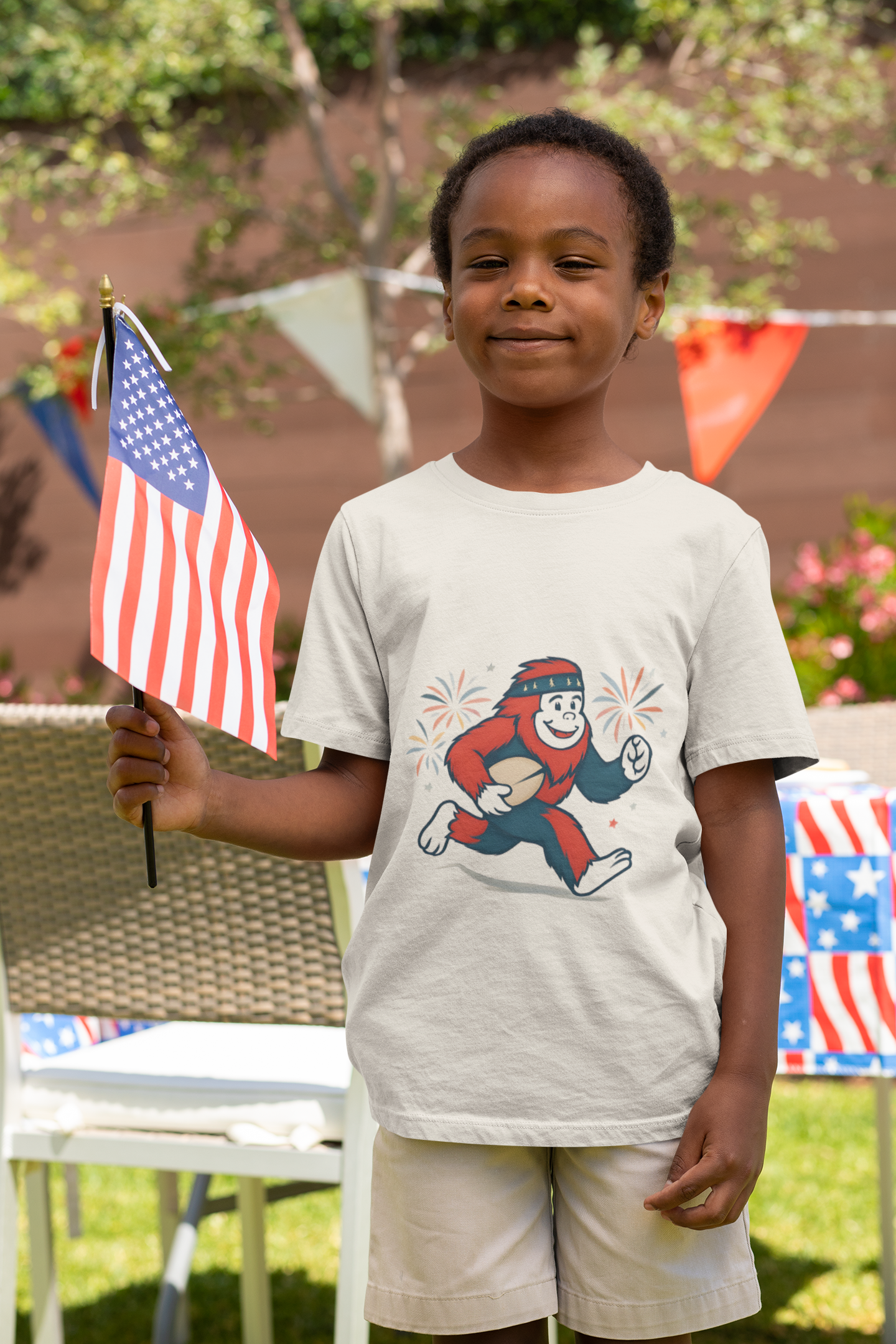 Patriotic Rugby Sasquatch - TODDLER T-Shirt
