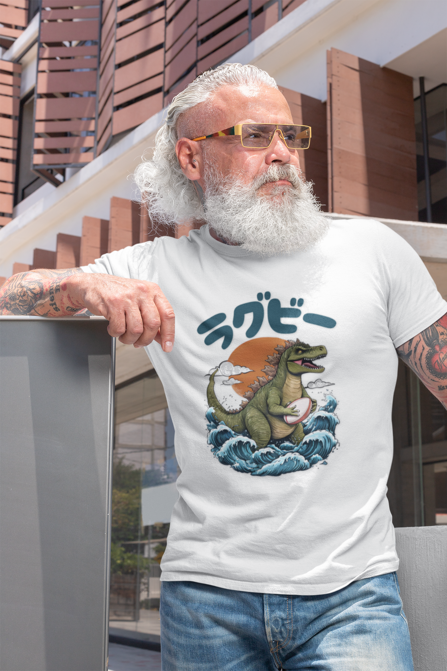 Godzilla Rugby - Adult Unisex T-Shirt