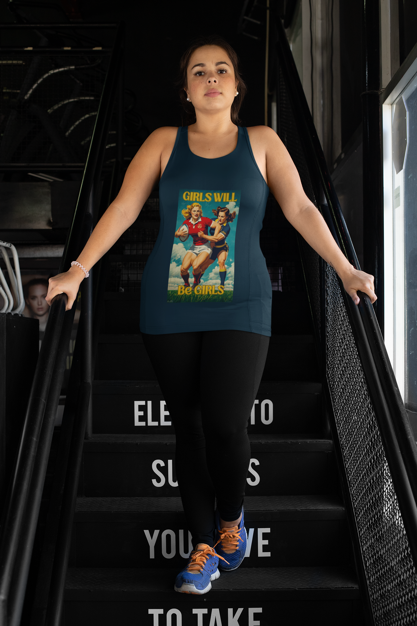 Girls Will Be Girls Vintage Style Racer Back Women's Tank Top