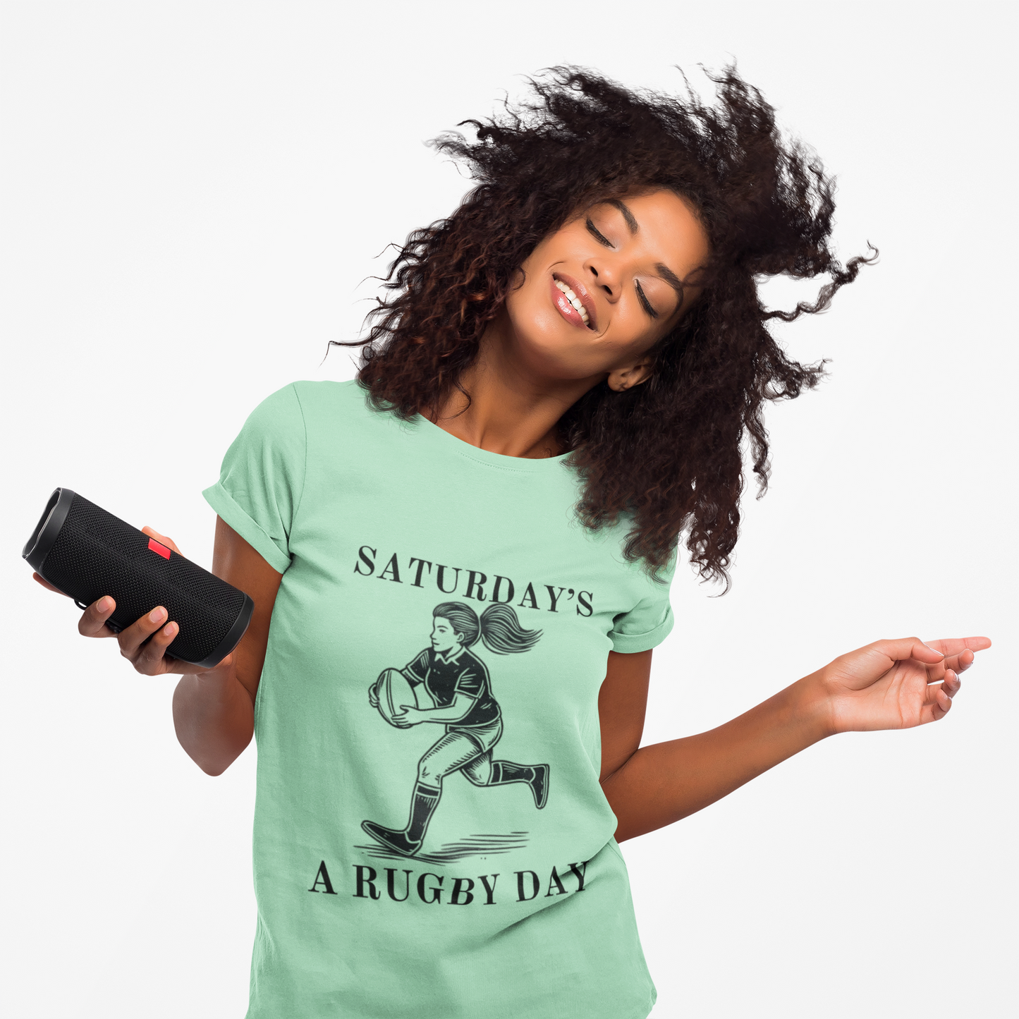 Saturday is for (Woman's) Rugby - Woman's Cut Soft Style Tee
