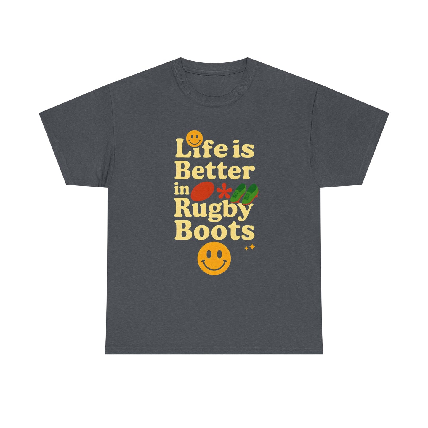 Life is Better in Rugby Boots Unisex T-Shirt