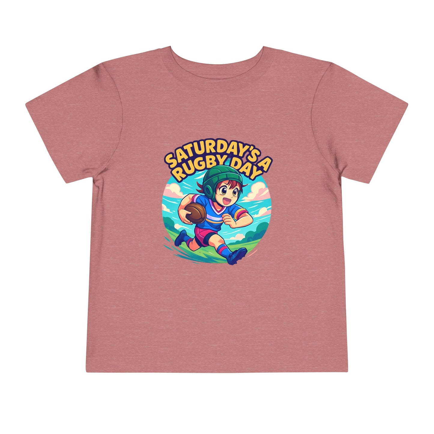 Saturday's a Rugby Day Cartoon Runner - TODDLER T-shirt