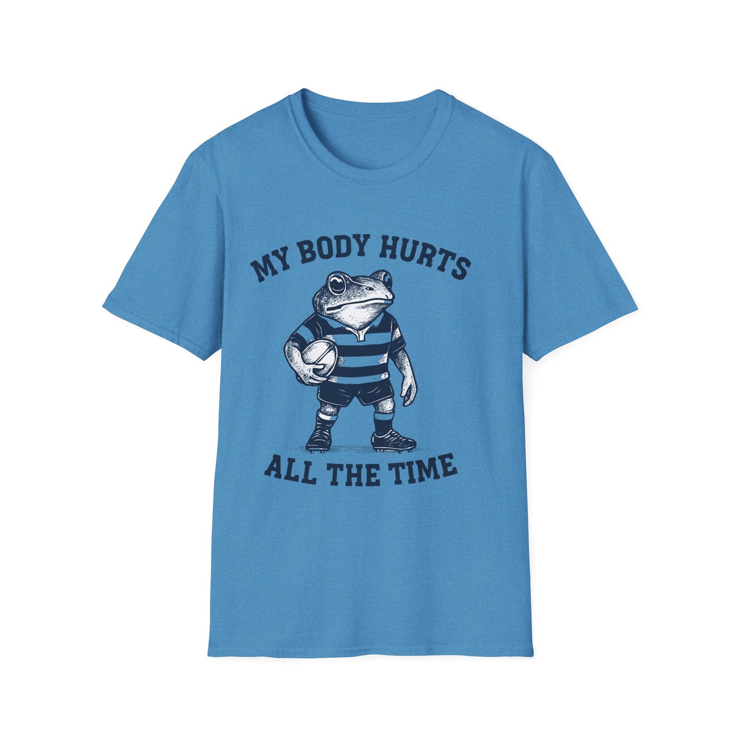 My Body Hurts All The Time - Rugby Frog T-Shirt