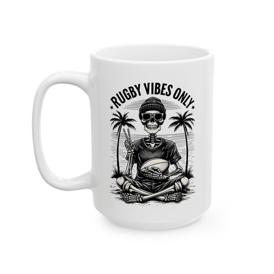 Rugby Vibes Only Coffee Mug - 15oz