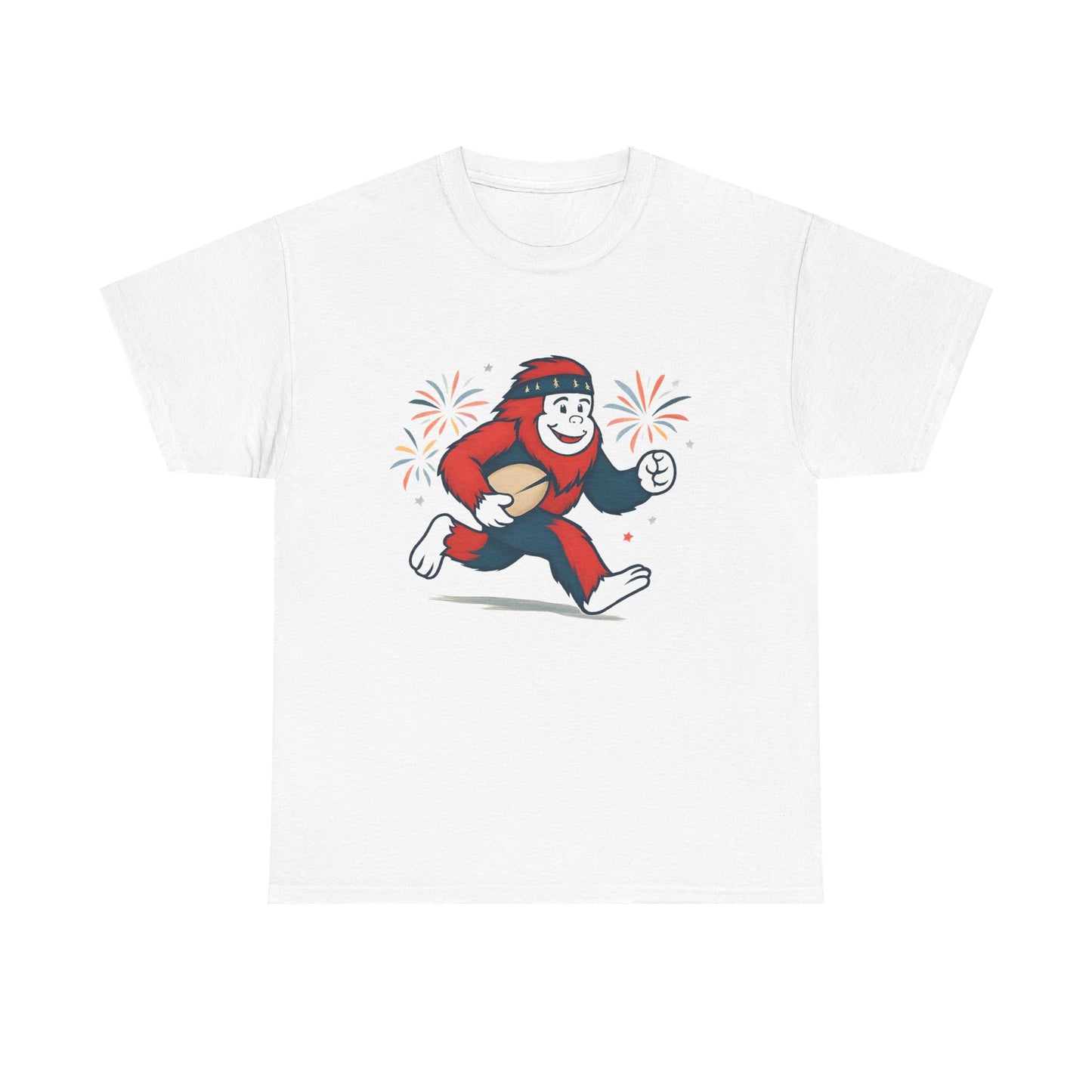 Patriotic Rugby Sasquatch - Adult Unisex T-Shirt