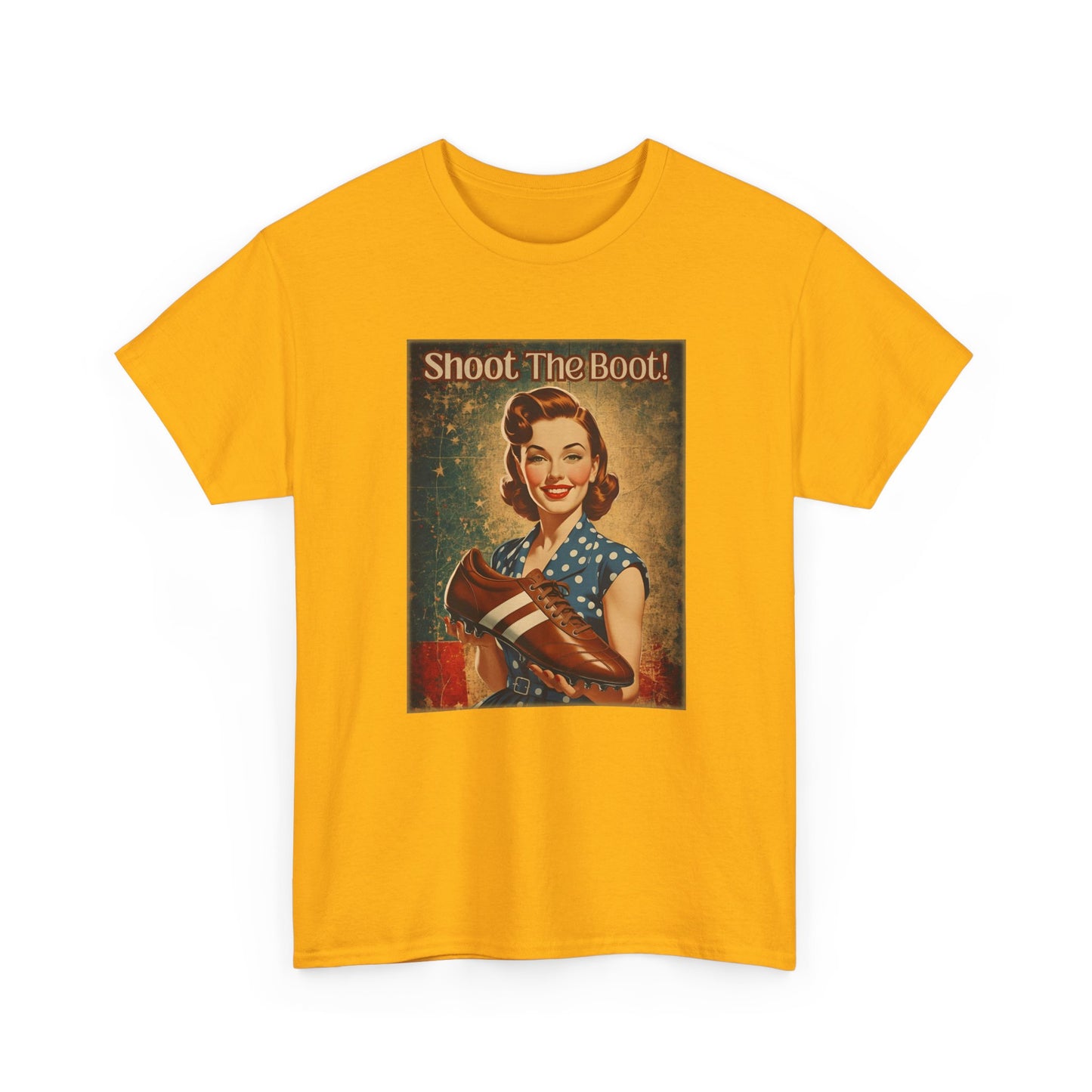 Shoot the Boot Vintage Style Unisex Heavy Cotton Tee