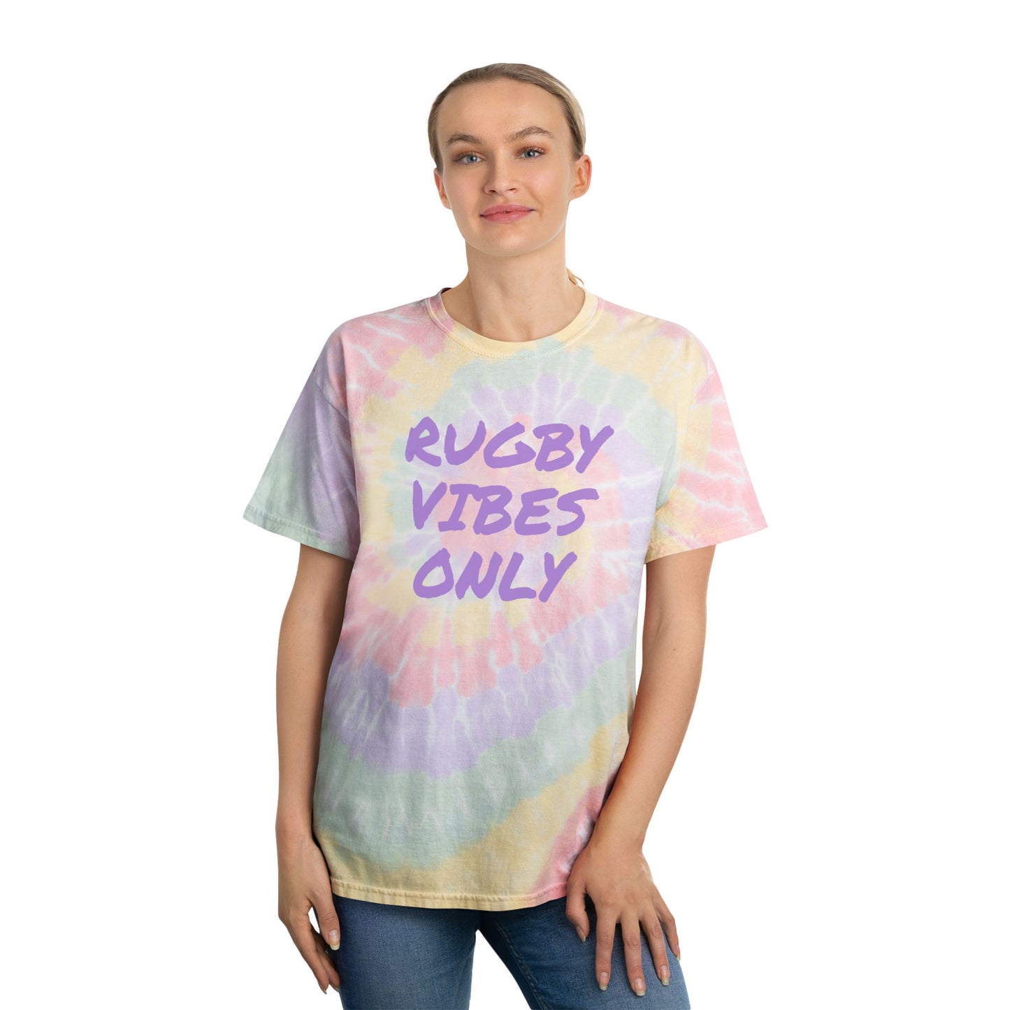 Rugby Vibes Only - Tie Dye Adult Unisex T-Shirt