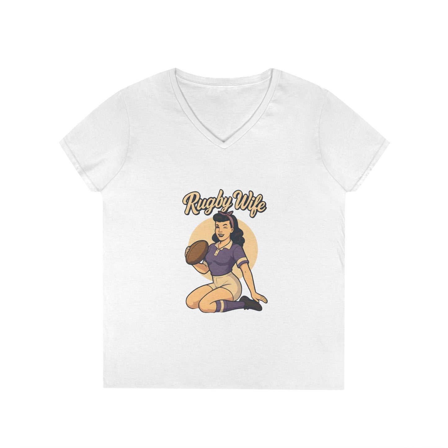 Rugby Wife V-Neck T-Shirt