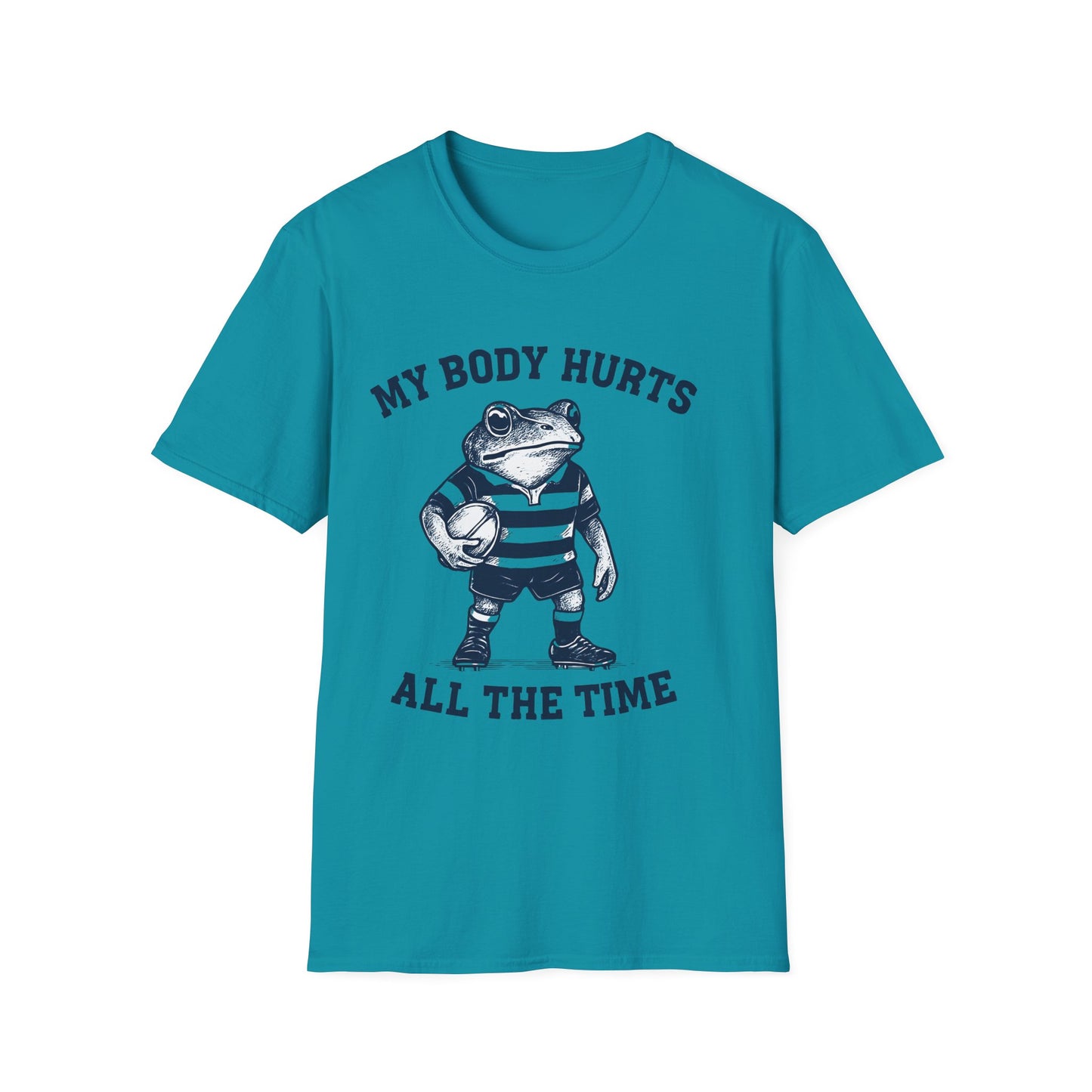My Body Hurts All The Time - Rugby Frog T-Shirt