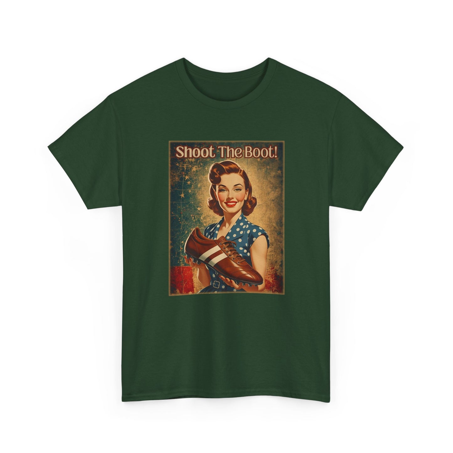 Shoot the Boot Vintage Style Unisex Heavy Cotton Tee