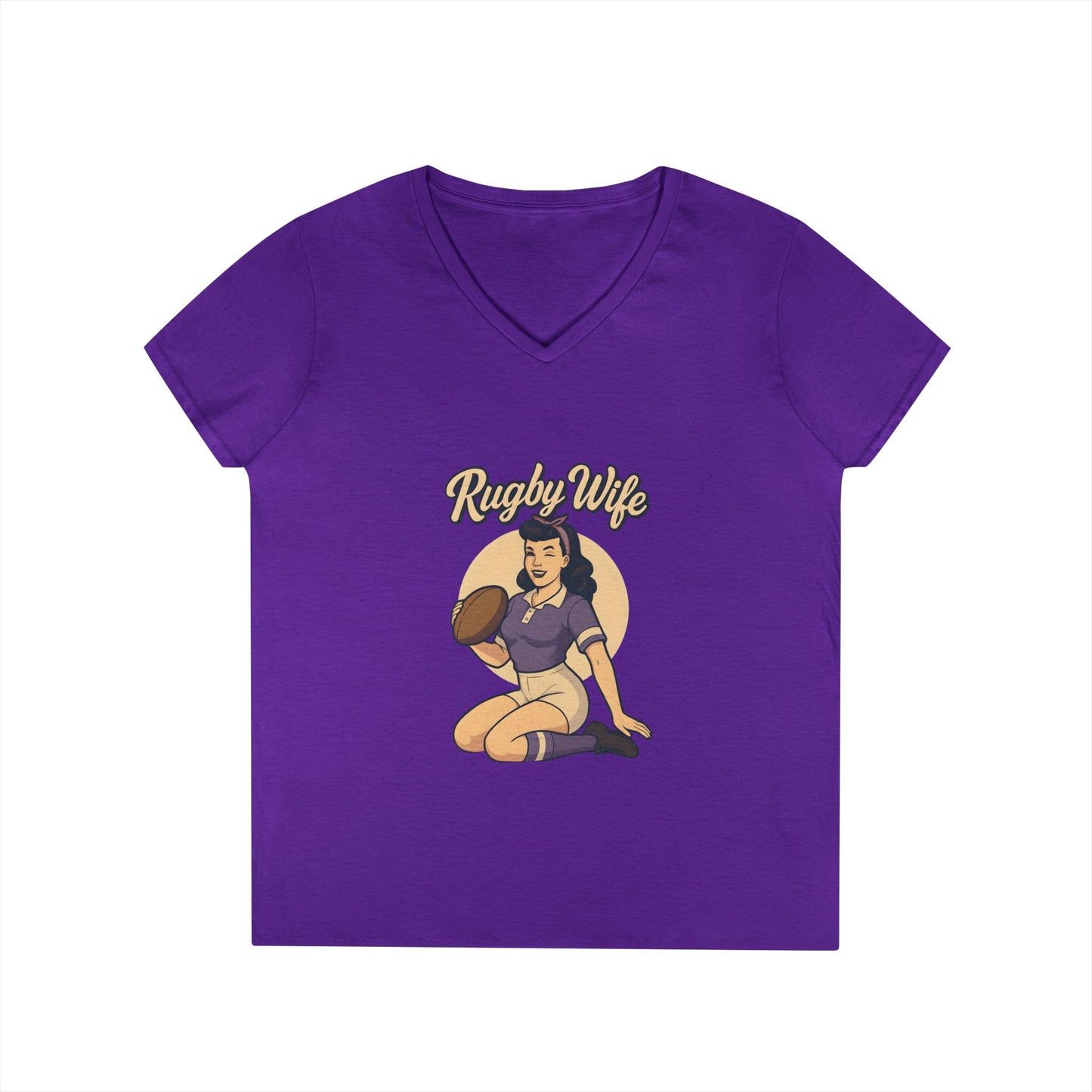 Rugby Wife V-Neck T-Shirt