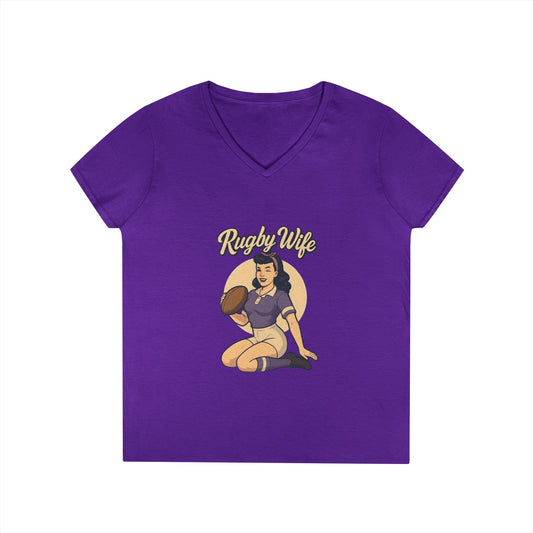 Rugby Wife V-Neck T-Shirt