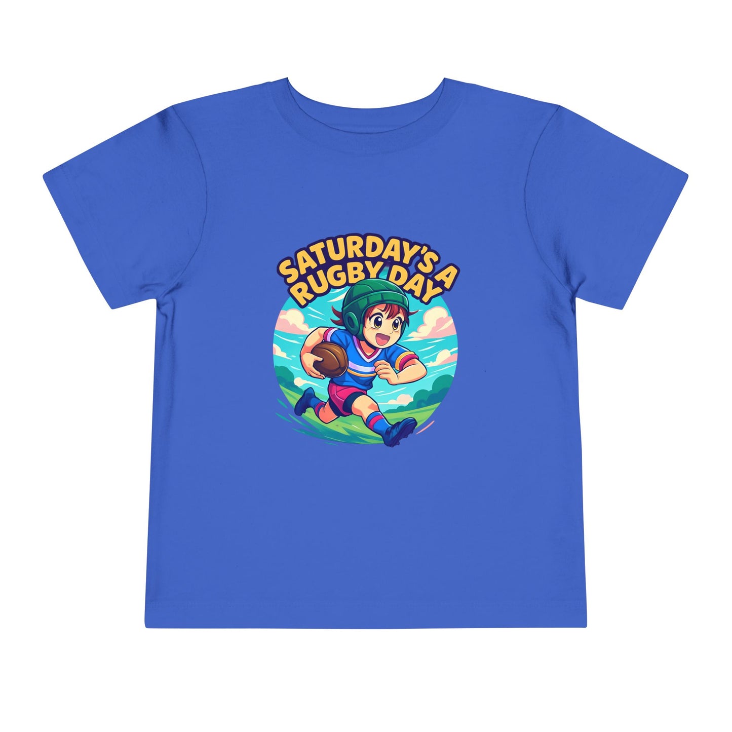 Saturday's a Rugby Day Cartoon Runner - TODDLER T-shirt
