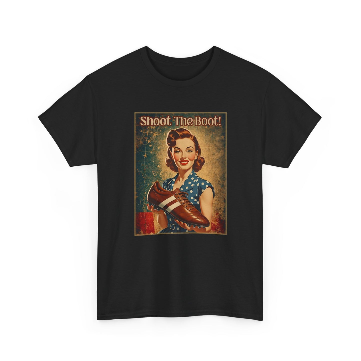 Shoot the Boot Vintage Style Unisex Heavy Cotton Tee