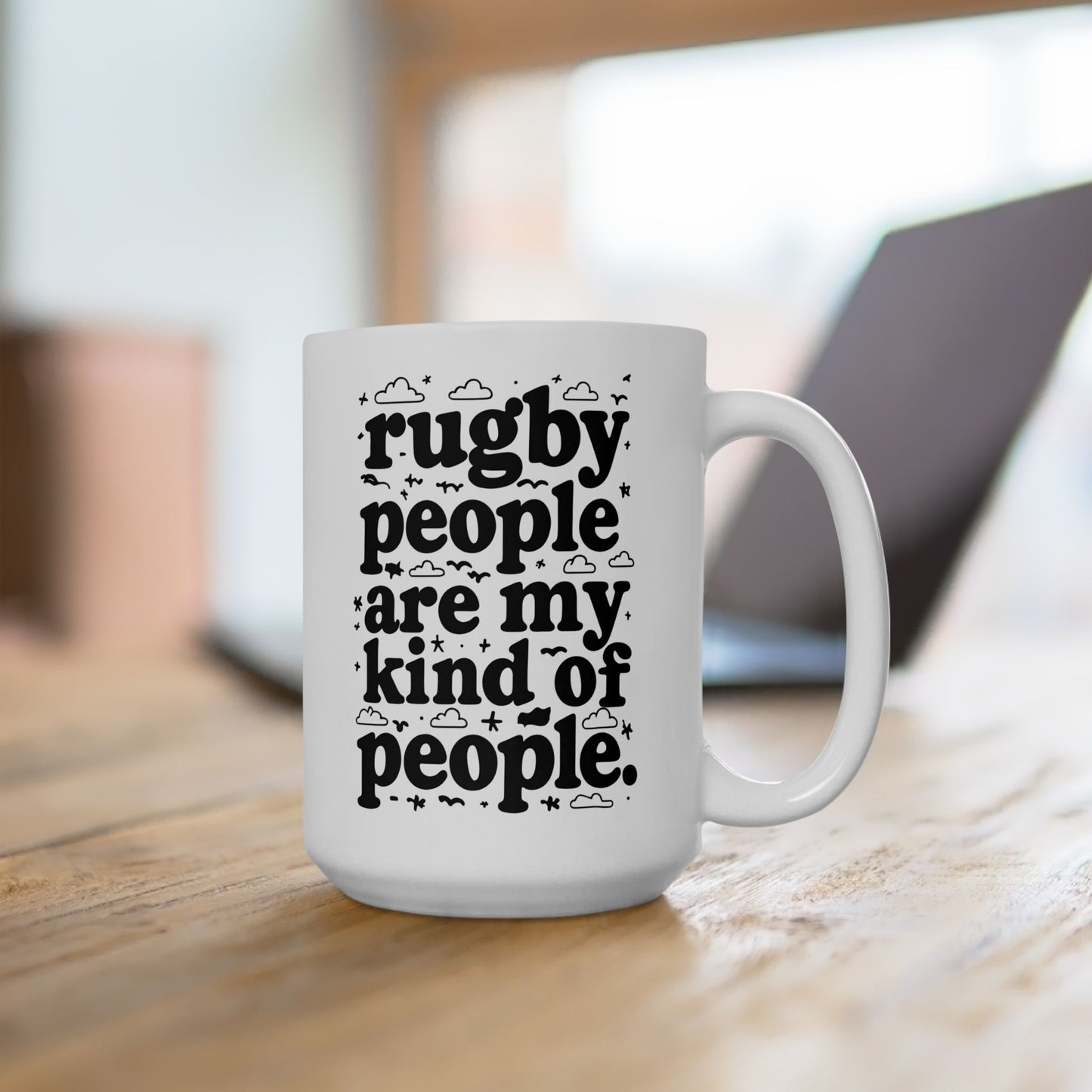 Rugby People Coffee Mug v1 - 15oz