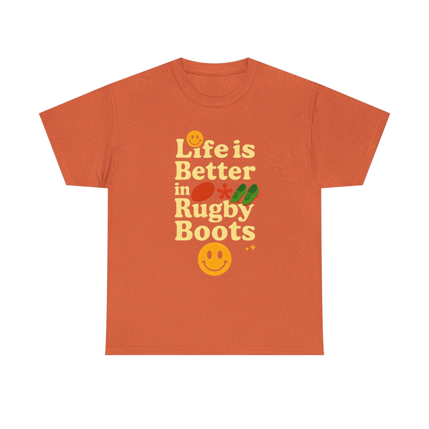 Life is Better in Rugby Boots Unisex T-Shirt