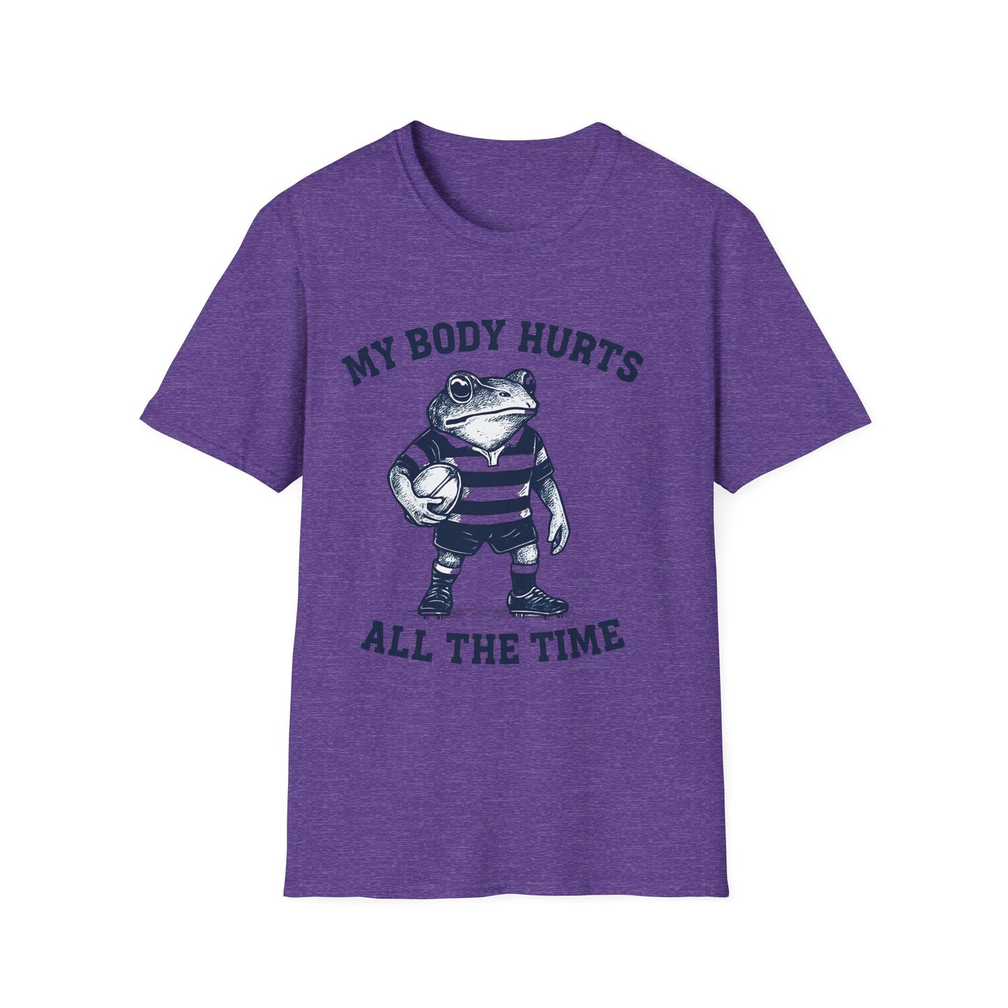 My Body Hurts All The Time - Rugby Frog T-Shirt