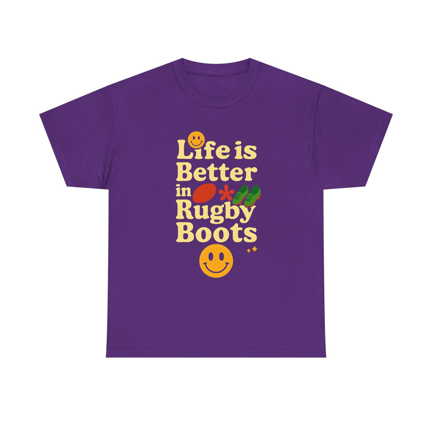 Life is Better in Rugby Boots Unisex T-Shirt