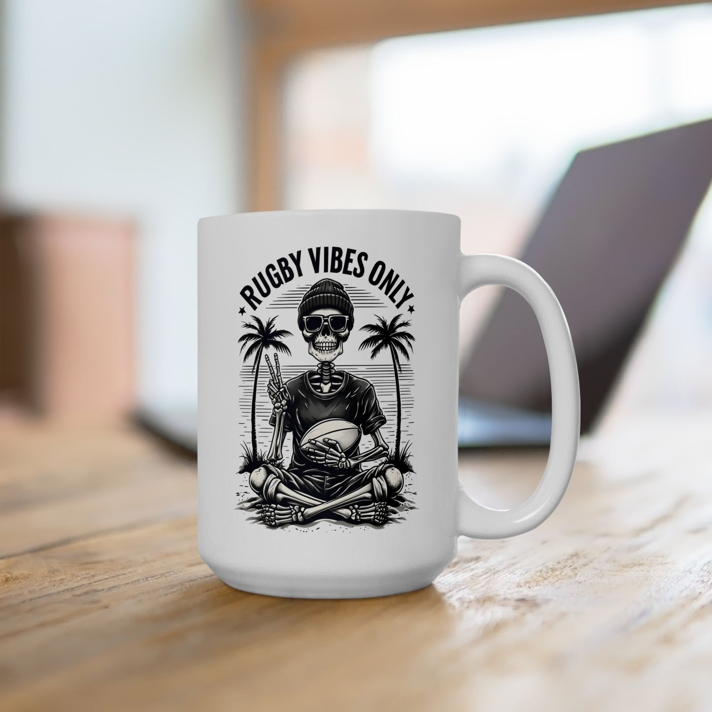 Rugby Vibes Only Coffee Mug - 15oz