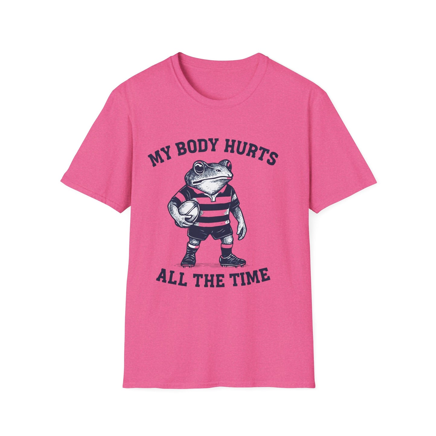 My Body Hurts All The Time - Rugby Frog T-Shirt