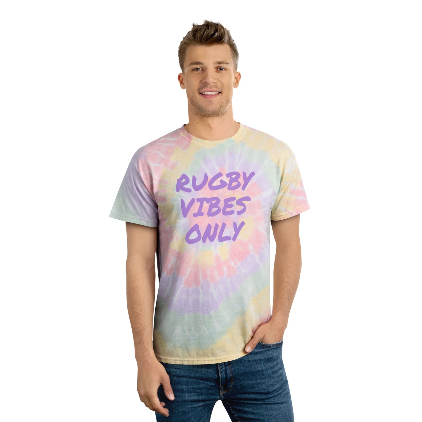 Rugby Vibes Only - Tie Dye Adult Unisex T-Shirt