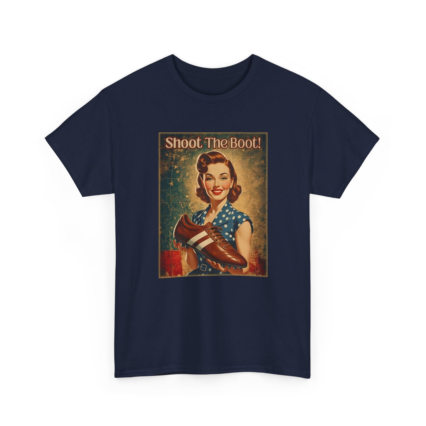 Shoot the Boot Vintage Style Unisex Heavy Cotton Tee