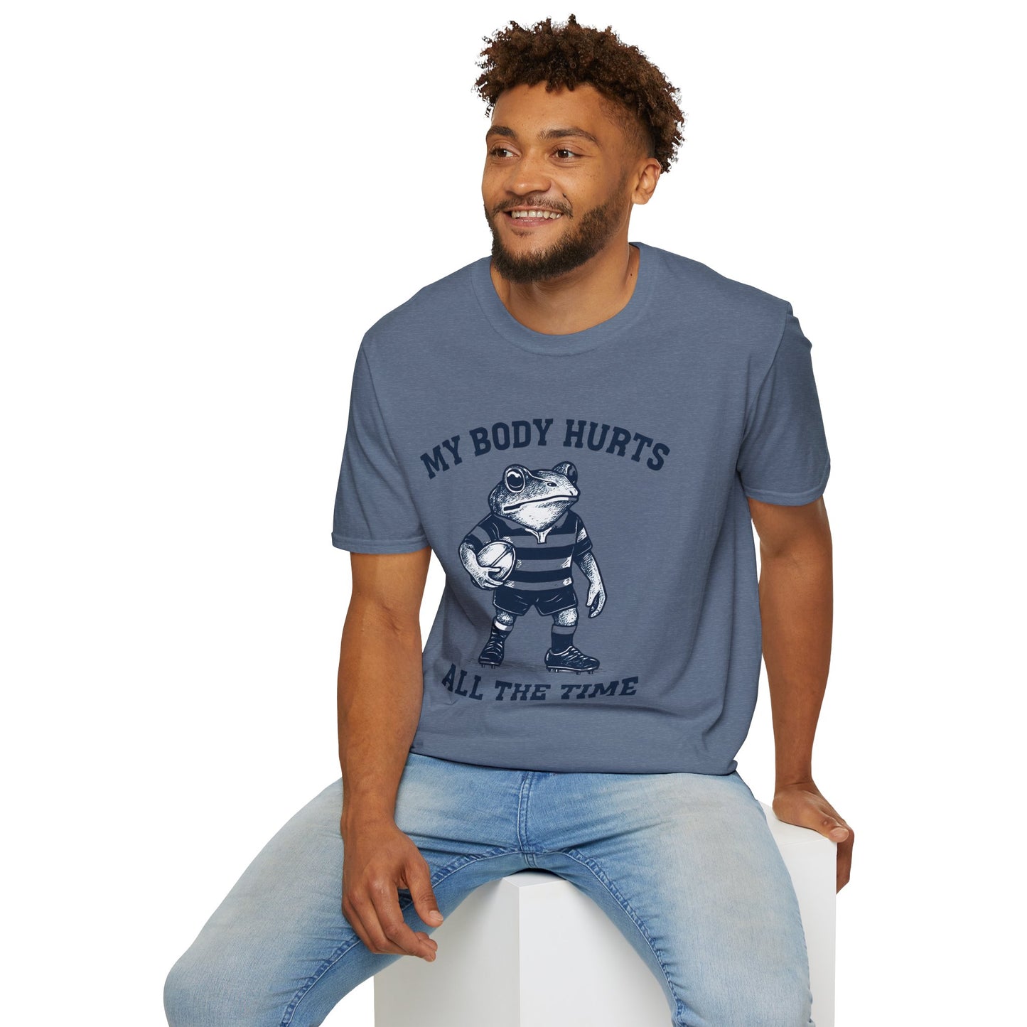 My Body Hurts All The Time - Rugby Frog T-Shirt