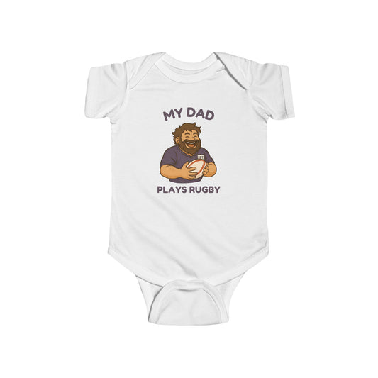 My Dad Plays Rugby  - Short Sleeve Onesie